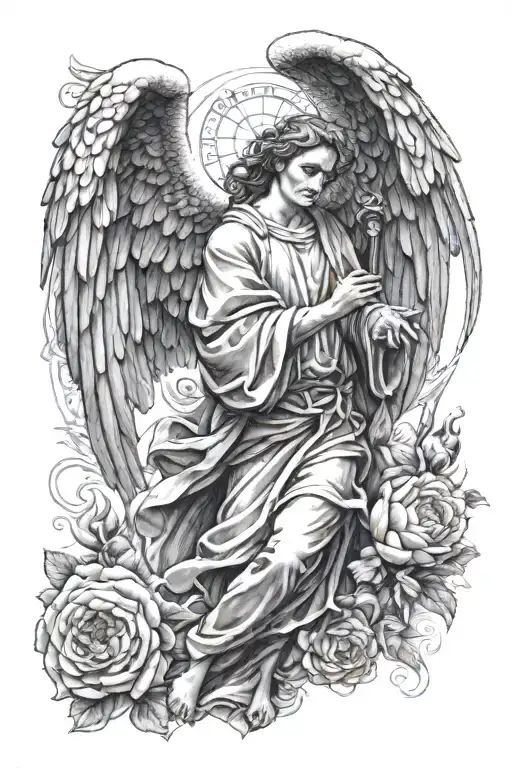Archangel Gabriel tattoo tattoo design idea