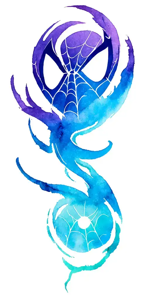 spiderman logo tattoo design idea