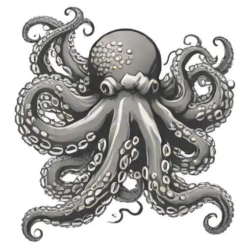 Japanese Octopus tattoo design idea