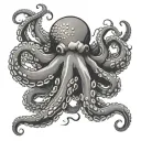 Japanese Octopus tattoo design idea