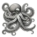 Japanese Octopus tattoo design idea