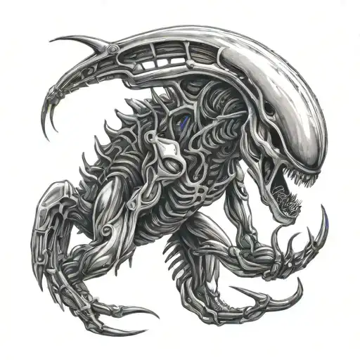 xenomorph Alien tattoo design idea
