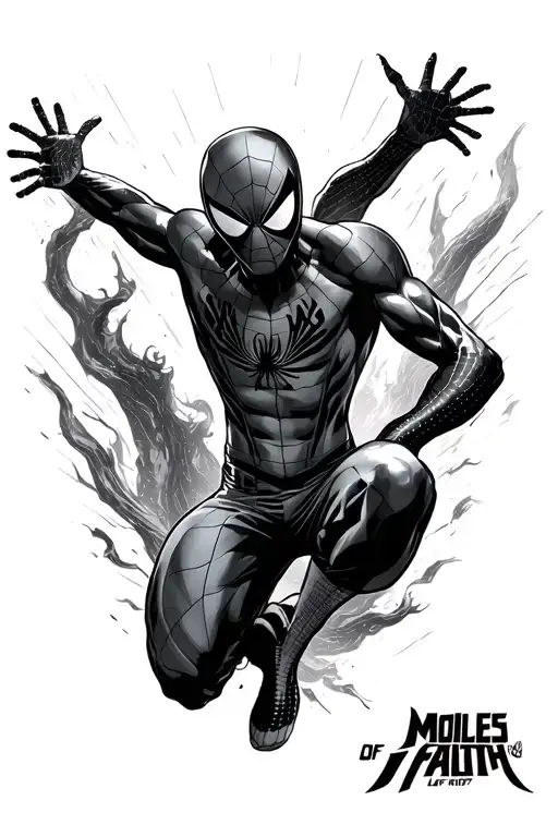 miles morales leap of faith tattoo design idea