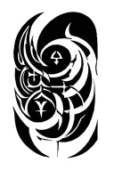 viking binding runes tattoo design idea
