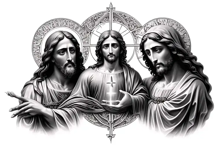 Holy Trinity tattoo design idea