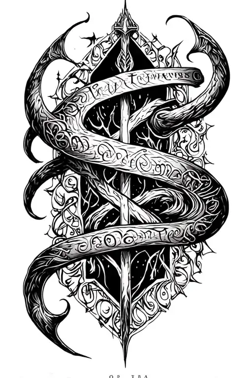 Lord of the Rings tattoo design idea