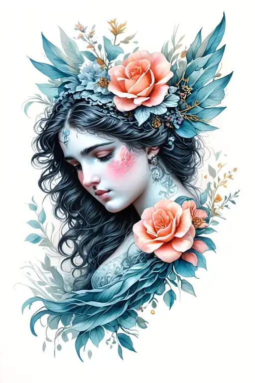eros & psyche tattoo design idea