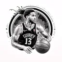 Steph Curry tattoo design idea