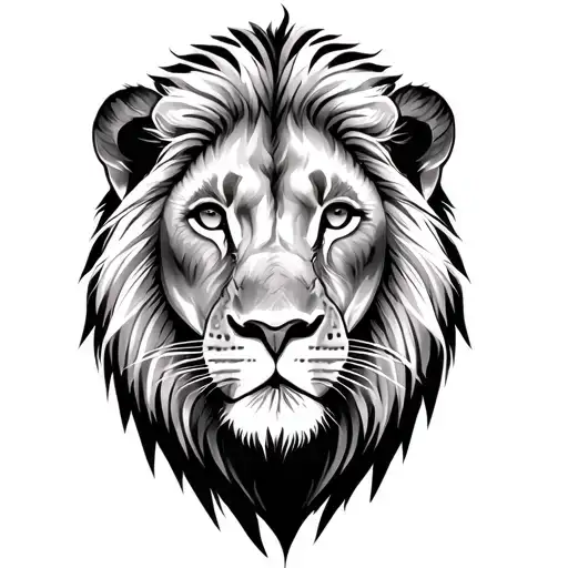 lion and 3 female cubs  tattoo design idea