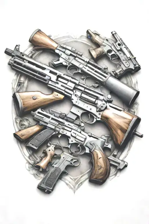arsenal weapons  tattoo design idea