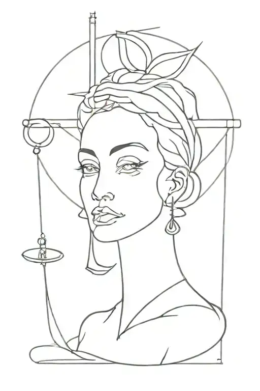 Themis tattoo design idea