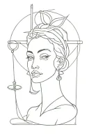 Themis tattoo design idea