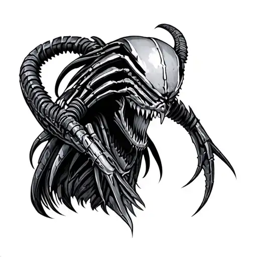 Predator tattoo design idea