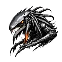 Predator tattoo design idea