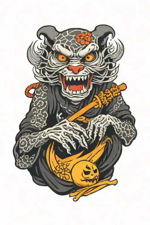 Spooky tattoo design idea