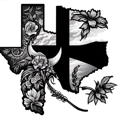 Houston Texas tattoo design idea