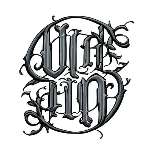 Two Word Ambigram Generator tattoo design idea