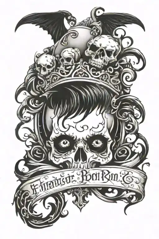 first born baby boy tattoo design idea