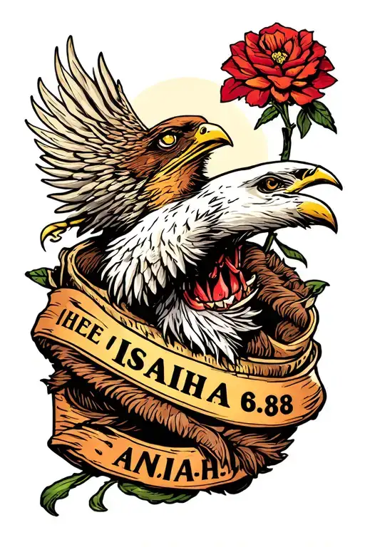 isaiah 6:8 illustration tattoo design idea
