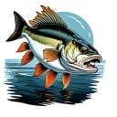Walleye tattoo design idea