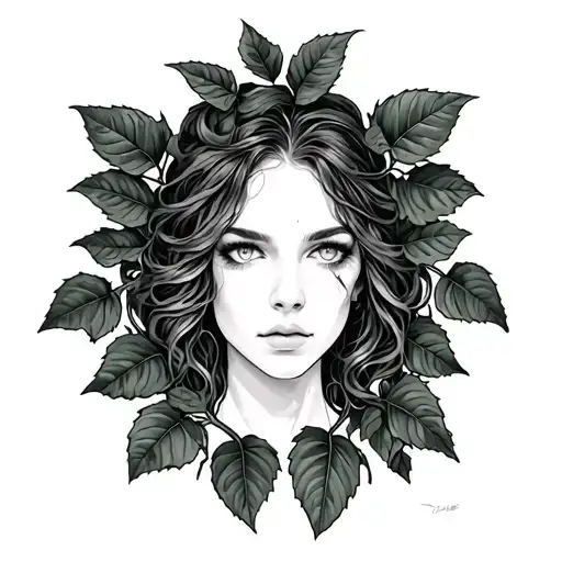 Poison Ivy Vine tattoo design idea