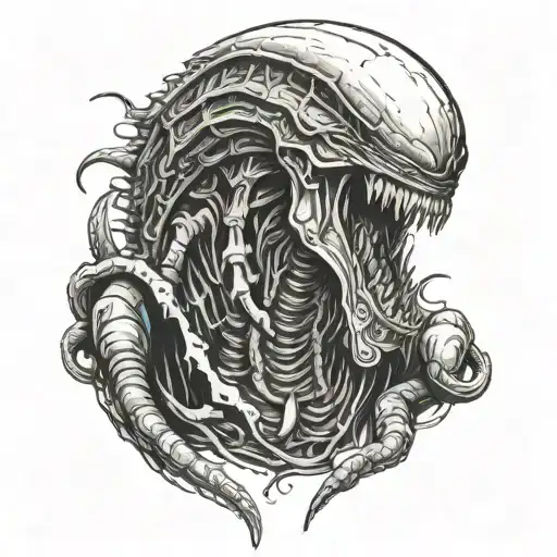 Xenomorph tattoo design idea