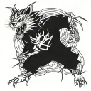 Gon rage mode tattoo design idea