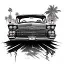 lowrider impala front end hydraulics jump tattoo design idea