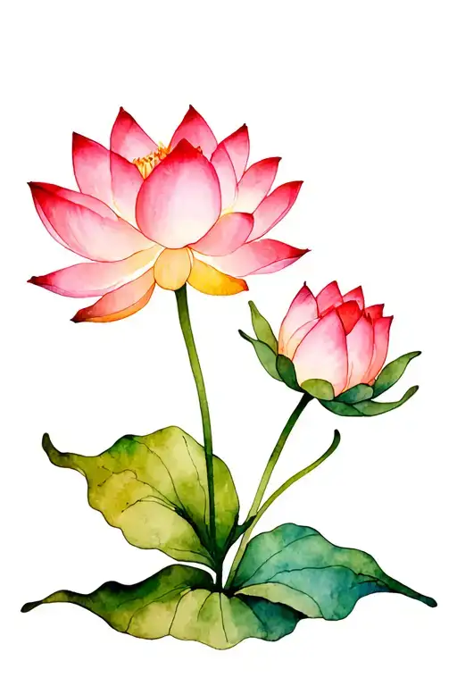 tree lotus flower meaning strength and resilience tattoo design idea