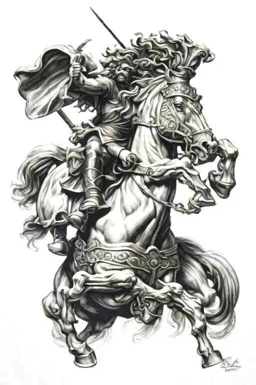 Alexander the Great tattoo design idea