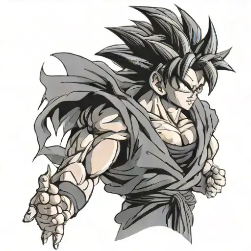 Dragon Ball Z Goku tattoo design idea