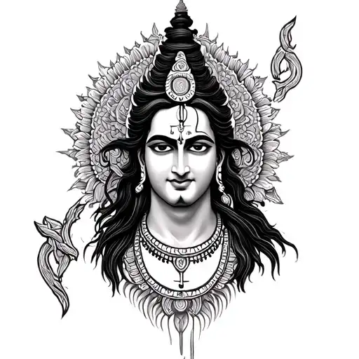 lord shivji religious tattoo for my chest tattoo design idea