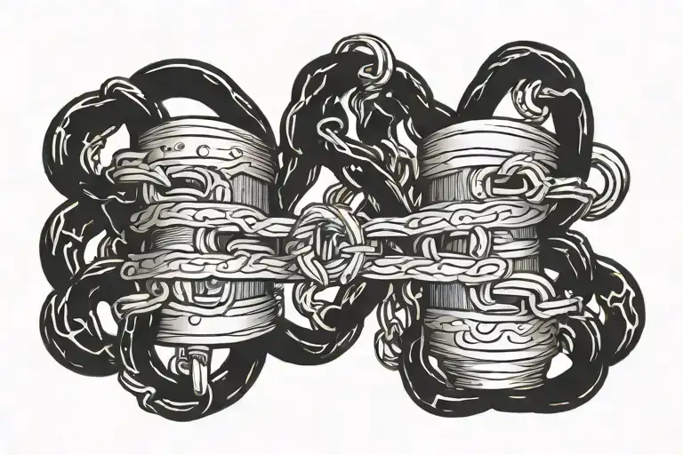 New Chain, Same Shackles tattoo design idea