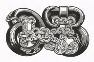 New Chain, Same Shackles tattoo design idea