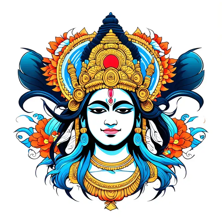 Hindu god lord Shiva tattoo design idea
