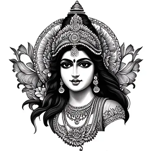 Laxmi tattoo design idea