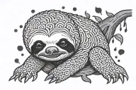 sin of sloth ( evil / super lazy)  tattoo design idea