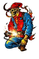 welding stinger tattoo design idea