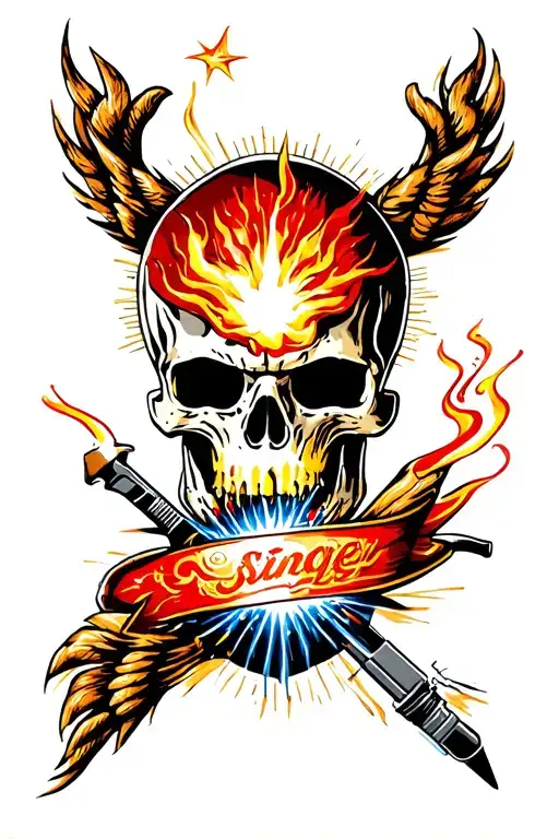 welding stinger tattoo design idea