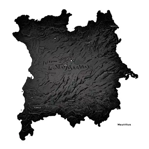 Mauritius Punjab Map Map tattoo design idea