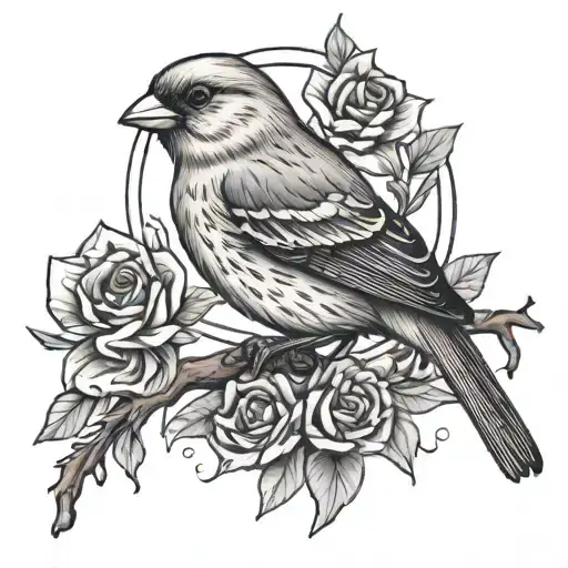 Canary tattoo design idea