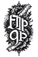 TEXT: FTP OTF tattoo design idea