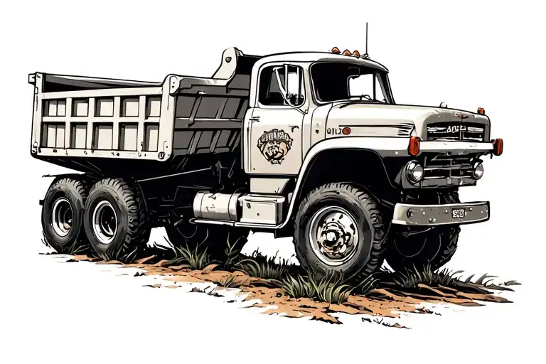 Dump Truck tattoo design idea