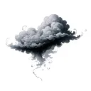 Filler Clouds and Smoke tattoo design idea