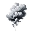 Filler Clouds and Smoke tattoo design idea