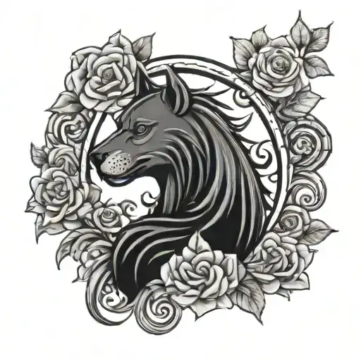 pickle and princess  tattoo design idea