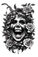 gluttony, lust, pride, greed tattoo design idea