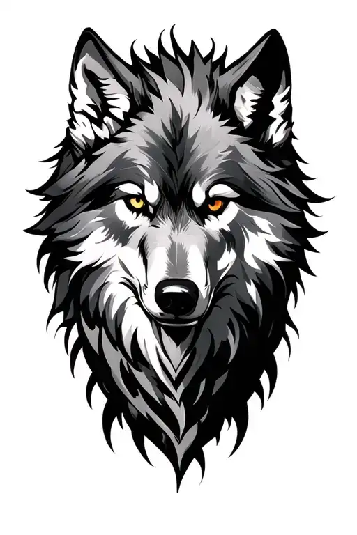 Coverup fenrir wolf tattoo design idea