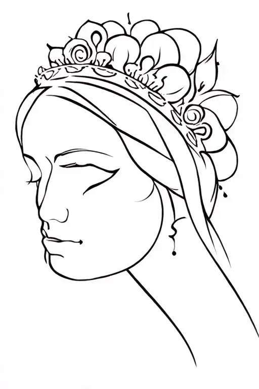 the empress tattoo design idea