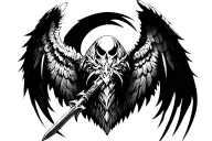 Warhammer 40k Dark Angels tattoo design idea